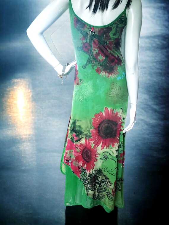 green dress with red flowers Ava Presley 47190 Prom Dress - Black/Red