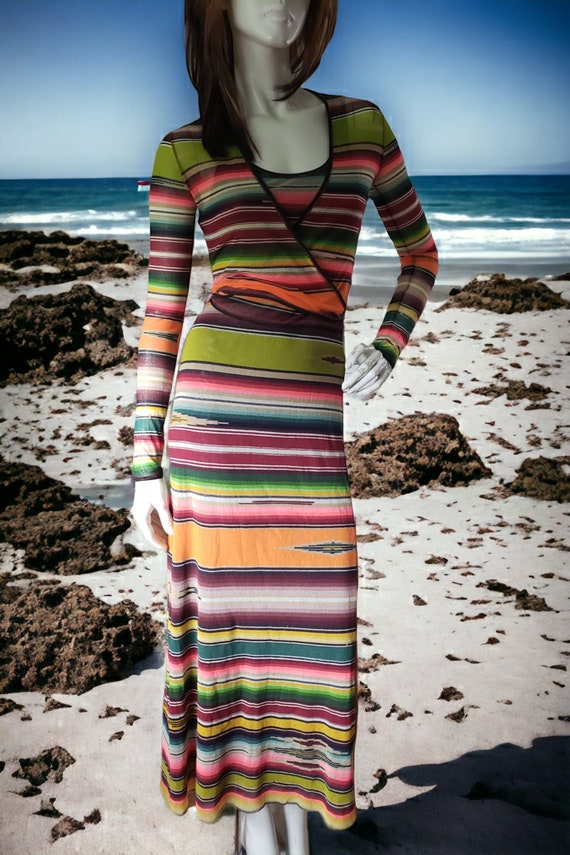 Maxi Multicolor Jean Paul Gaultier Knit Dress With Heart Wrap Size S M  Wedding Cocktail Evening - Etsy Denmark