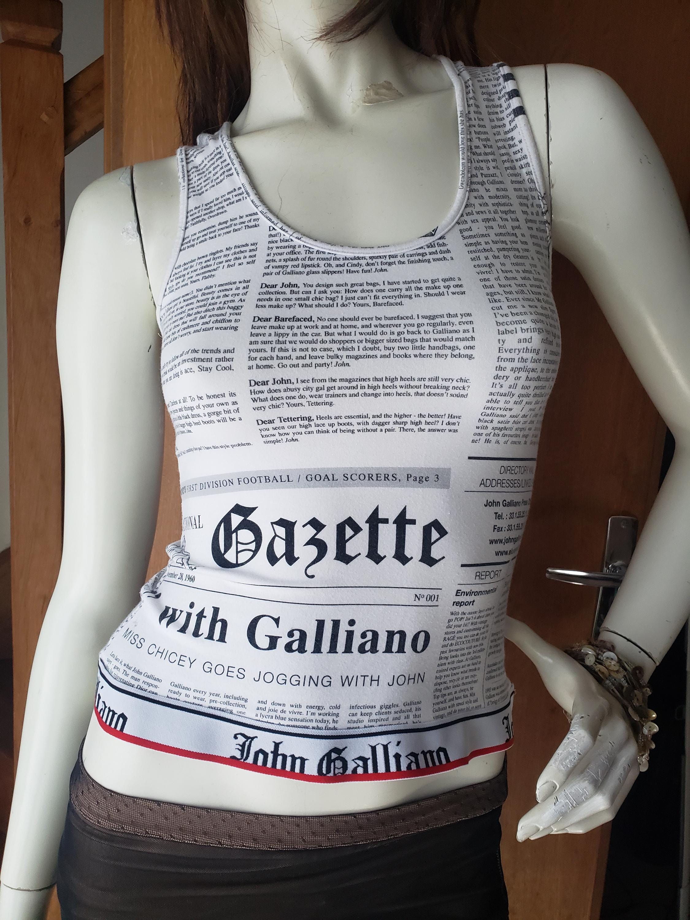 Galliano Tank - Etsy