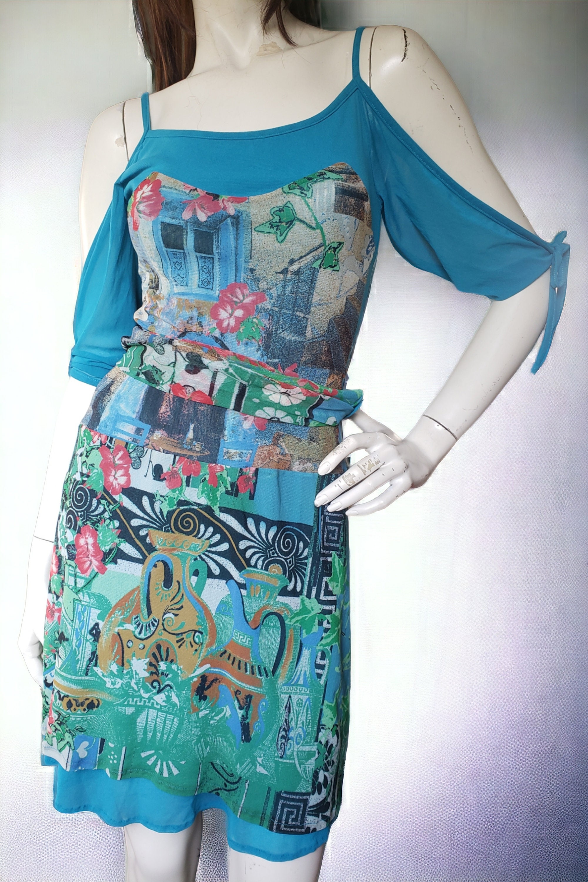 save the queen blue dress Beaaautiful Save The Queen mesh maxi dress with