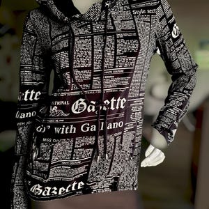 John Galliano Newspaper Shirt - Etsy