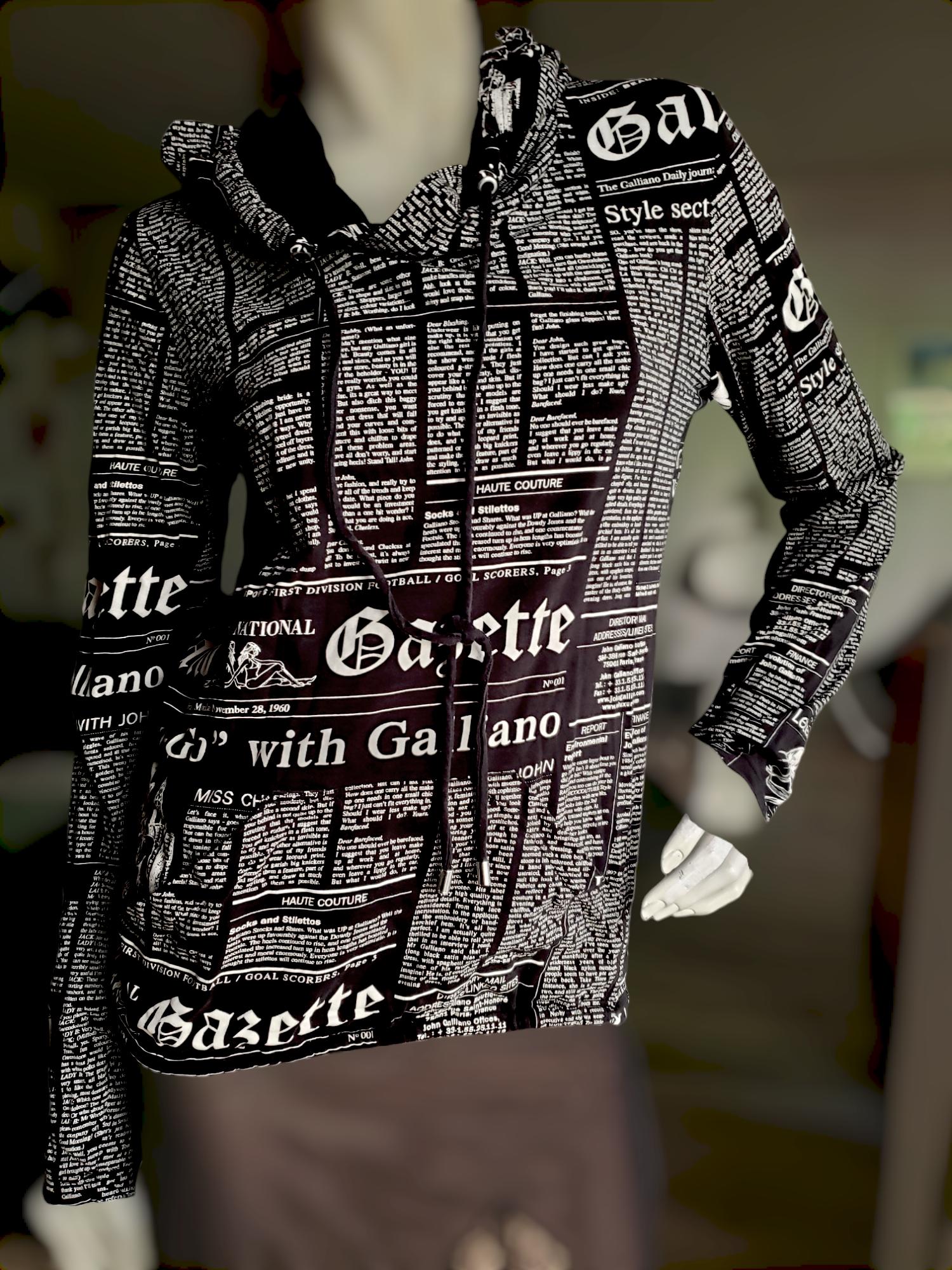 John Galliano Newspaper Shirt - Etsy
