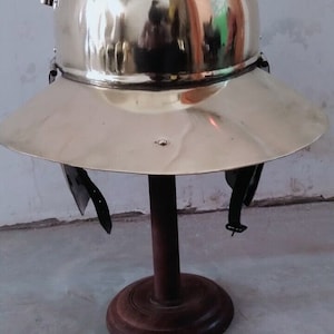Coolus -G- Drusenheim/Hagenau Brass Very authentic Original Finding Norman Norse Nordic Helmet |18GA SCA LARP Helmet Collection Mother Day