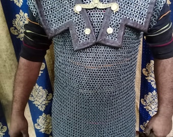 Roman Lorica Hamata, 6mm Round Riveted Chainmail, Mild Steel