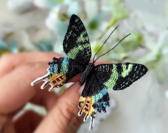 Comet Moth Crochet Pattern: Amigurumi Butterfly, Video Tutorial (PDF Pattern)