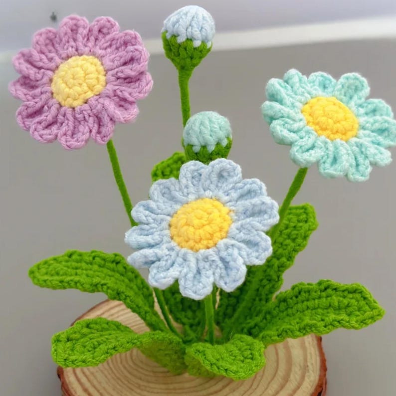 Crochet Flower Pot Pattern Set: Elegant Home Decor (digital PDF Pattern ...