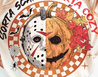 Sorta Scary Sorta Cozy Png, Retro Halloween png, Horror Movie Png, Horror Halloween Sublimation, Scary Movie Png, Horror Png
