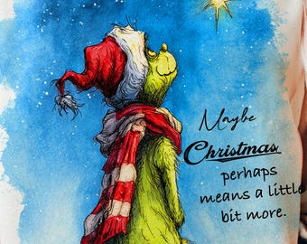 Retro Grinc png, kerstpersonages png, kerstmis 2025 png, kerstmis png, kerstfilm png, vintage kerst, sublimatieontwerp