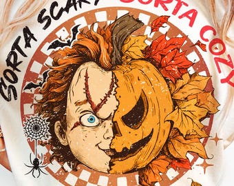 Sorta Scary Sorta Cozy Png, Retro Halloween png, Horror Movie Png, Horror Halloween Sublimation, Scary Movie Png, Horror Png