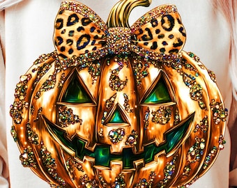 Leopard Coquette Bow Pumpkin Png, Sparkly Pumpkin Png, Diseño de camisa de otoño, Sublimación de otoño, Pumpkin Patch Png, Thanksgiving Png, Fall Png