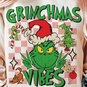 Grnicmas Vibes Svg Png,Natale Svg png, Grinc Svg png, Entra perdente png, Natale alla moda png, Sublimazione di Natale, Buon Natale Png