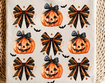Halloween Pumpkin png, Coquette Bow Halloween png, Spooky Season png, Halloween Shirt png, Pumpkin png, Halloween Shirt Sublimation Designs