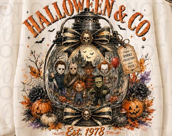 Haunted Lantern png, Horror png, Horror Characters png, Trendy Halloween png, Halloween sublimation,  Halloween Haunted Lantern, Retro png
