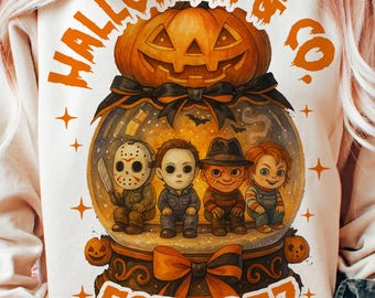 Halloween & Co. Png, Halloween png, Halloween Horror png, Spooky Season png, Horror Characters png, Horror png, Retro Halloween png, retro
