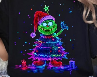 Navidad neón png, Navidad png, Grinc png, Tiempo maravilloso png, Navidad de moda png, Sublimación navideña, Feliz Navidad png
