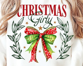 Christmas Girly png, Christmas Coquette Bow png, Christmas png, Girly png, Aesthetic png, Merry Christmas png, Retro Christmas, png files
