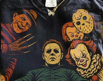 Retro Halloween Png, Halloween Characters Png, Halloween 2025 Png,Halloween Png, Horror Movie Png, Scary Movie Png, Digital File Sublimation