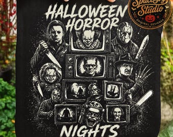 Retro Halloween Png, Halloween Characters Png, Halloween 2025 Png, Halloween Png, Horror Movie Png, Scary Movie Png, Sublimation File
