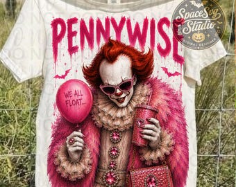 Glam Horror PNG, Pink Horror Fashion PNG, Girly Halloween Sublimation, Glam Slasher Design, Spooky Chic PNG