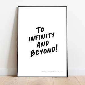 To Infinity And Beyond | Toy Story | Movie Quote (Digital Download)