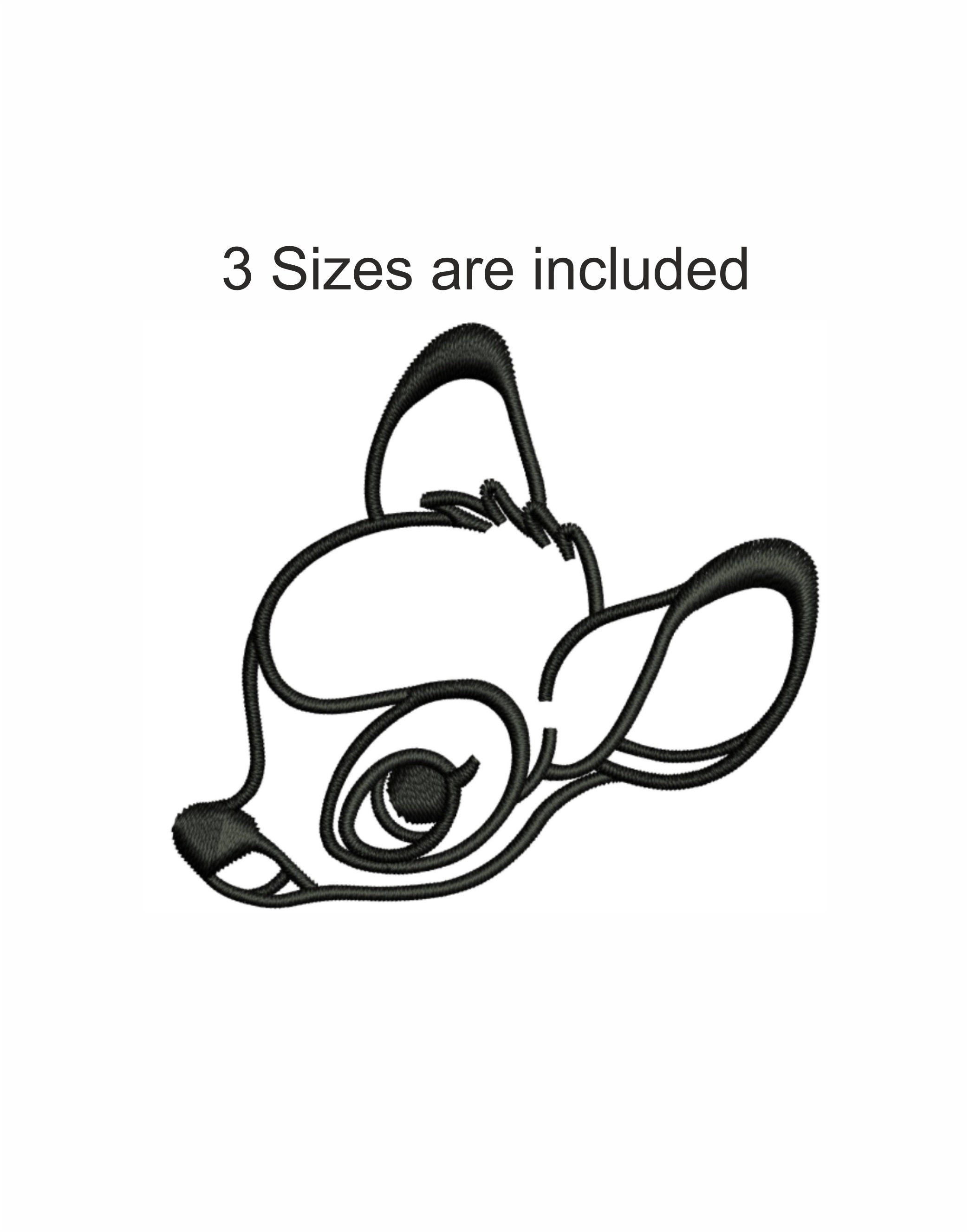 Bambi Embroidery Design | Bambi Pes File | Bambi Dst File | Bambi Jef ...