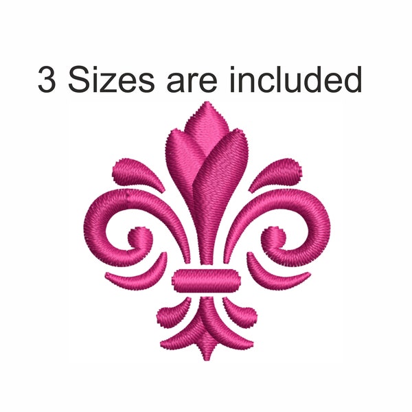 Fleur De Lis Embroidery design | Fleur De Lis pes file | Fleur De Lis dst file | Fleur De Lis jef file | Vp3 file | hus file | Vip file