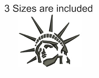 Statue of Liberty Embroidery design | Statue of Liberty pes file | Statue of Liberty dst file | jef file |  Vp3 file | hus file | Vip file