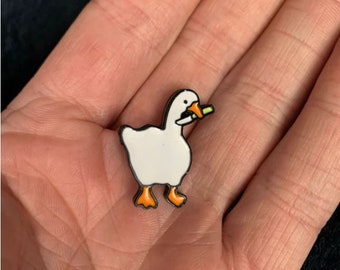 Broche en émail amusante Untitled Goose