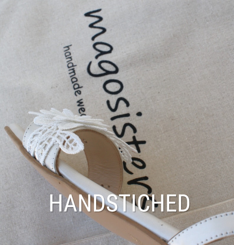 Wedding sandals/ bridal shoes/ leather sandals/ handmade sandals/ ivory lace shoes/ beach wedding sandals/ wedding shoes/ "NAOMI" image 7