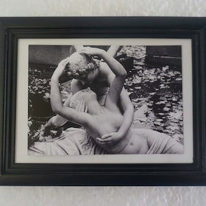 Amor und Psyche Paris, Montparnasse, schwarz-weiß, Postkarte Bild 1