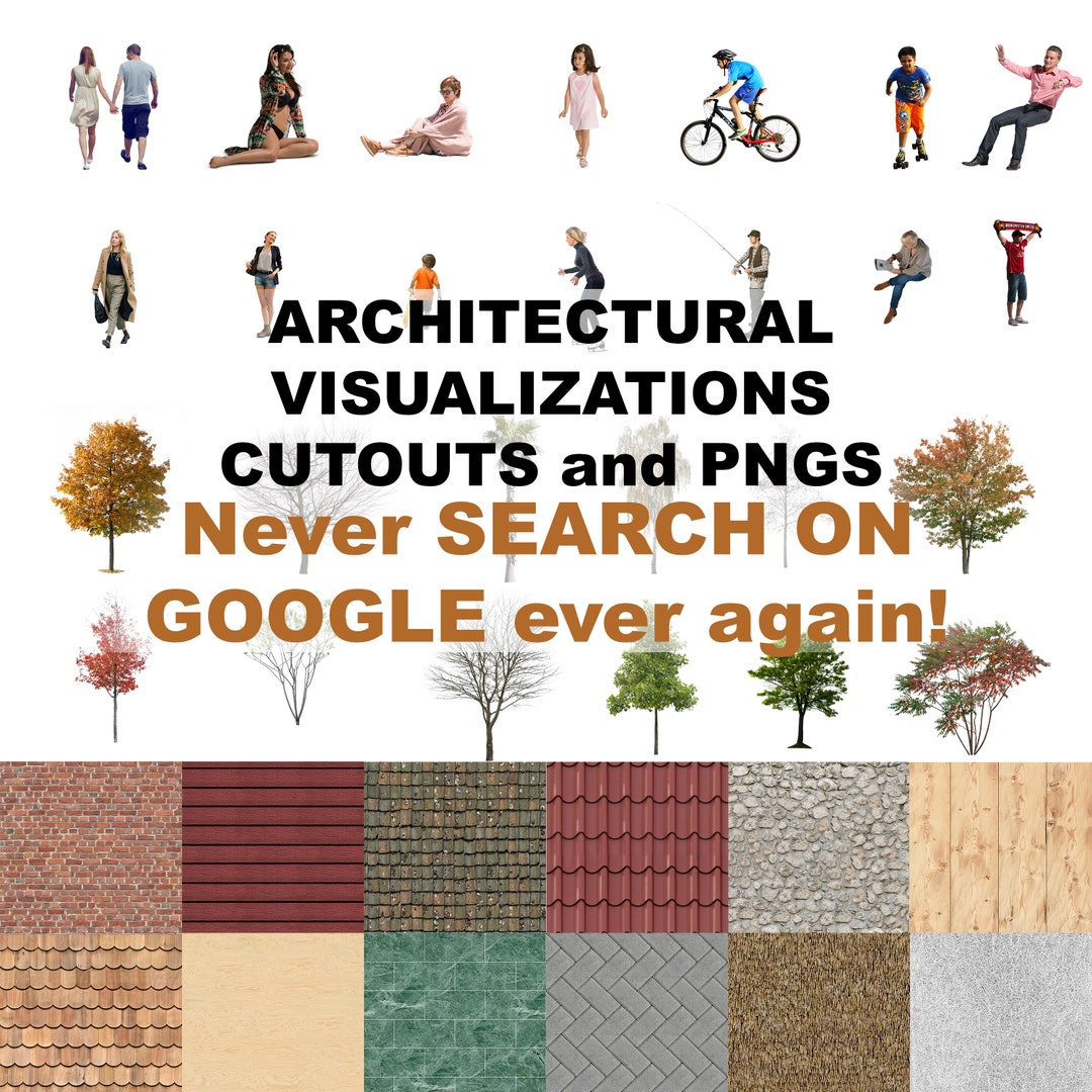 CUTOUTS Architecture Visuals MEGAPACK - Etsy