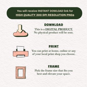 Negroni Cocktail Print, Gin Bar Cart Wall Art, Printable Cocktail Recipe Poster, Home Bar Decor Gift image 11
