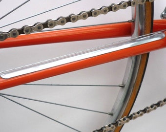 Velobitz Vintage, Retro, Plain Aluminium Chainstay Protector, Self Adhesive