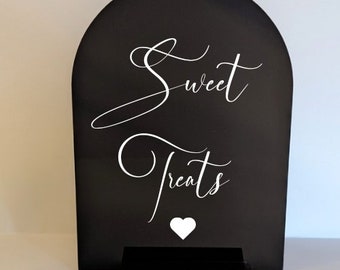 Acrylic Sweet table sign