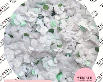 Biodegradable paper wedding Confetti - subtle Sage