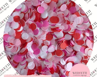 Biodegradable paper wedding Confetti - Valentine mix