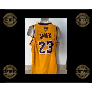 LeBron James Los Angeles Lakers Autographed Gold Nike Authentic Jersey -  Upper Deck