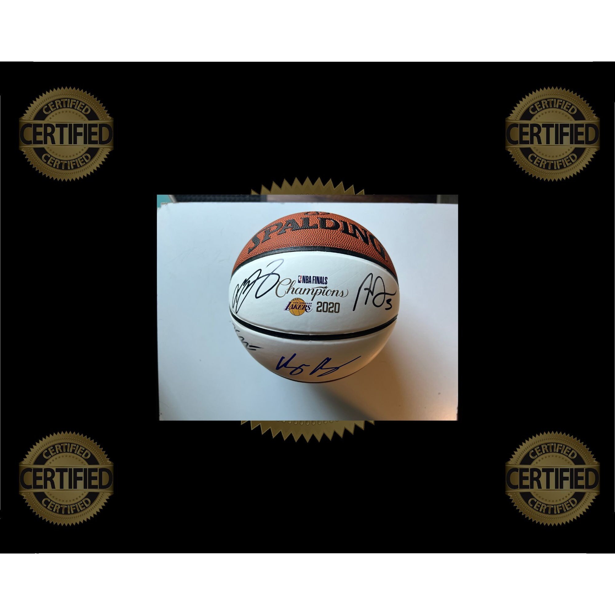 LeBron James Signed Basketball - Spalding UDA COA 2012 Champs Mvp MT