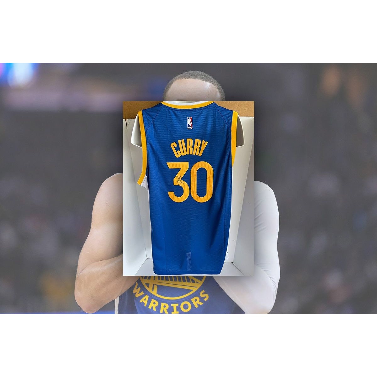 NBA Warriors Stephen Curry Authentic Jersey AU Original, Men's