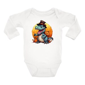 Infant Halloween Dinosaur Long Sleeve Onesie
