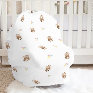 多用途のシロクマのカーシートカバー 赤ちゃんの必需品 ユニークなカーシートカバー ユニークなベビーギフト ベビーカーシートカバー 赤ちゃんへの愛らしいギフト
