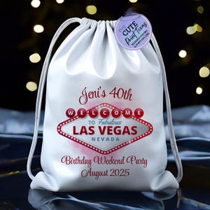 Personalized Las Vegas Hangover Kit, Welcome to Vegas, Birthday Party Gift Bag, Las Vegas Bachelorette Party Welcome Bag, Las Vegas Nevada