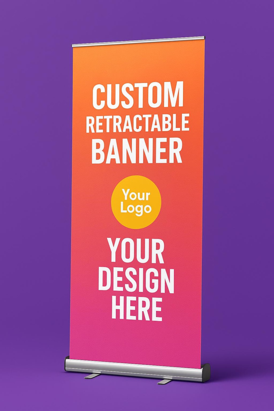 Custom Retractable Banner – Trade Show Display With Aluminum Stand - Etsy