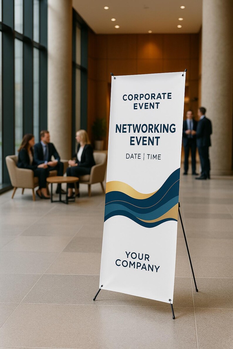 Event Logo Stand Custom X-stand Banner – Portable Event Sign, Free Design Proof - Etsy