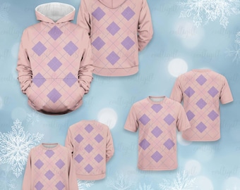 Demon Saja Rapper 3D Hoodie, Kpop Boy Band Cosplay, Christmas Kpop Film Cosplay Shirt, Anime Idols Halloween Costume, Pink Argyle Fan Gift