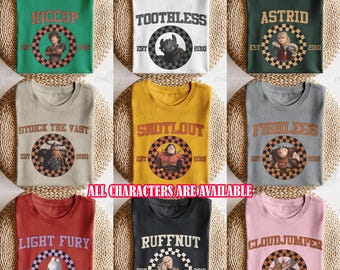 Disney Dragon All Friends Shirt, Training Dragons Birthday Shirt, Toothless Light Fury Snotlout Hiccup Astrid, WDW Family Trip Shirt, VTB222