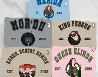 Disney Brave Family Matching Shirt, Disney Princess Merida Shirt, Disney Pixars Brave Crew Shirt, Disneyworld Merida Birthday Vacation Shirt