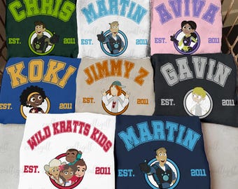 Disney Kratts TV Series Shirt, Chris And Martin Kratts Brothers Shirt, Wild Kratts Characters Group Shirt, Disneyland Family Vacation Shirt