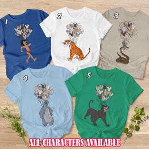 Disney Jungle Book Safari Mode Shirt, Jungle Book Safari Balloons Shirt, Disney Adventure Family Shirt, Mowgli Baloo Bagheera Shere, NVA614