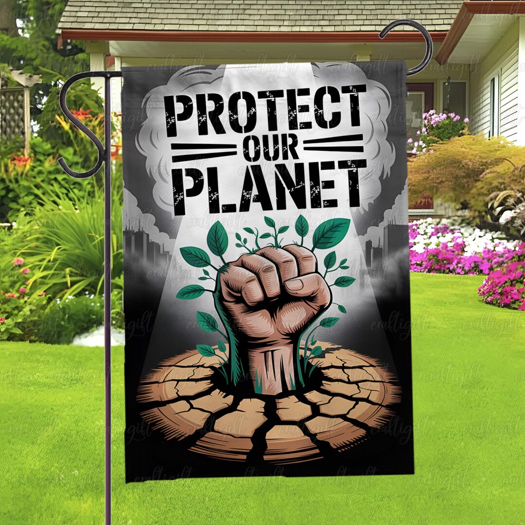 Environment Protest Flags Environmental Protest House Flag Decor, Nature Lover Environmental Yard ...